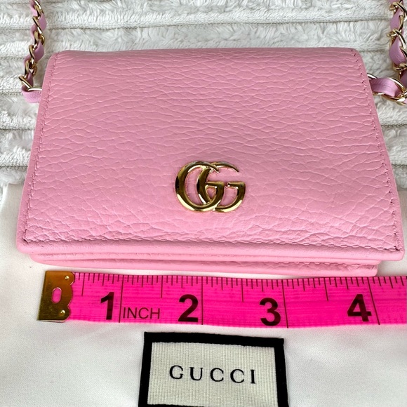 GUCCI Marmont Leather mini wallet bum bag or crossbody with chain and du… - Picture 16 of 16